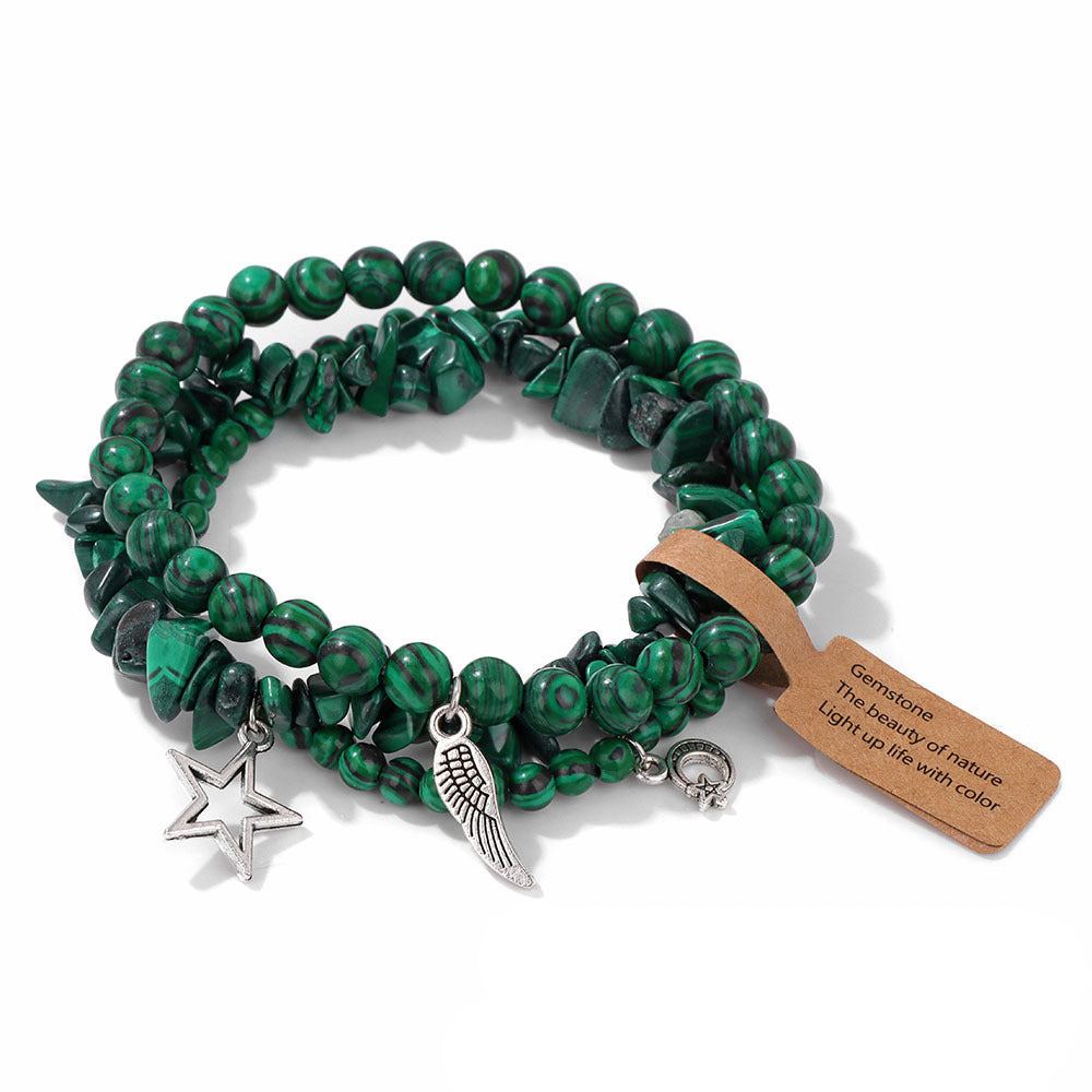 Ensemble de bracelets pendentifs lune et étoile style bohème Olivenorma