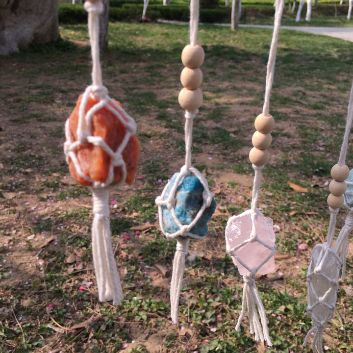 Pendentifs en cristal de chakra tissés à la main Olivenorma Boho