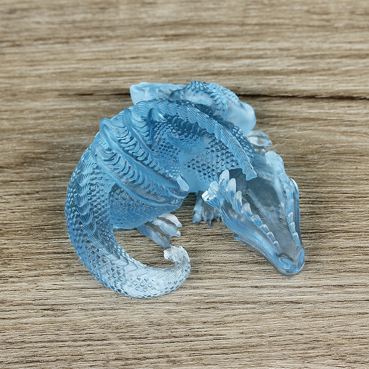 Colle de résine de gravier de cristal naturel Olivenorma Décoration de pierres précieuses de dragon