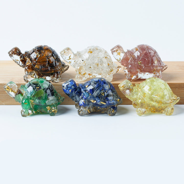 Colle de gravier en cristal Olivenorma Décoration en pierres précieuses pour petite tortue - image 76