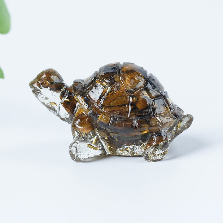 Colle de gravier en cristal Olivenorma Décoration en pierres précieuses pour petite tortue - image 11