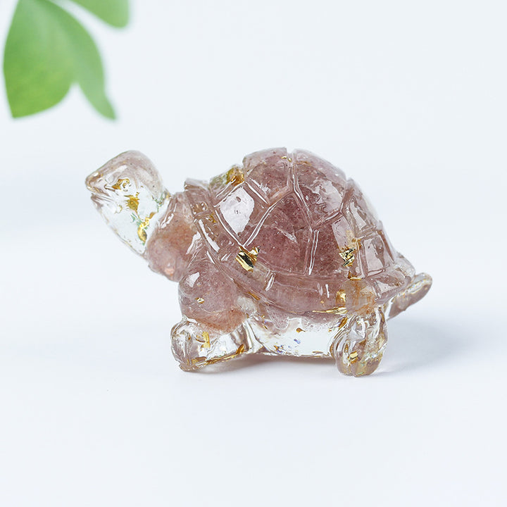Colle de gravier en cristal Olivenorma Décoration en pierres précieuses pour petite tortue - image 43