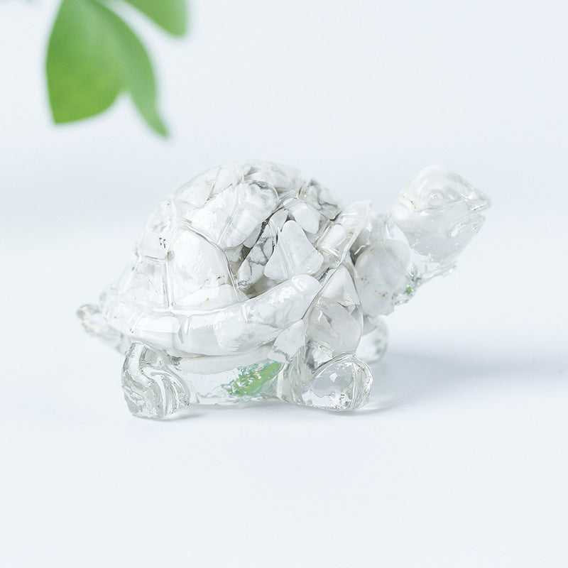 Colle de gravier en cristal Olivenorma Décoration en pierres précieuses pour petite tortue - image 38