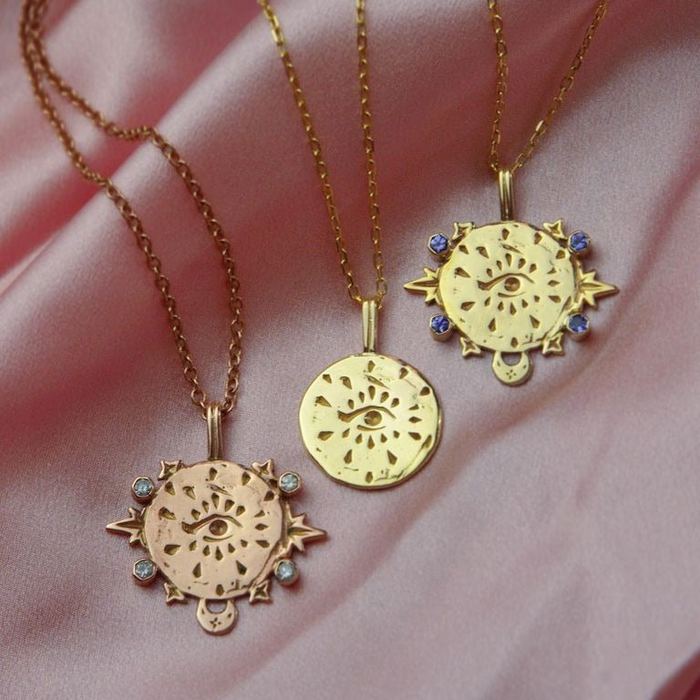 Collier Olivenorma en acier inoxydable avec cartes de tarot incrustées de zircones - image 5