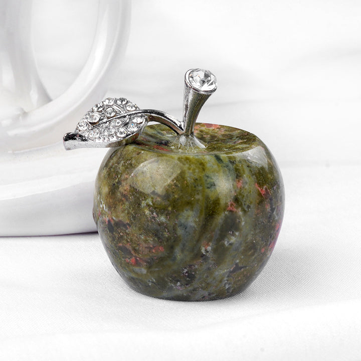 Petite pomme en cristal pour décoration d'intérieur Olivenorma