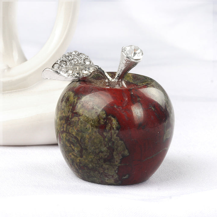 Petite pomme en cristal pour décoration d'intérieur Olivenorma