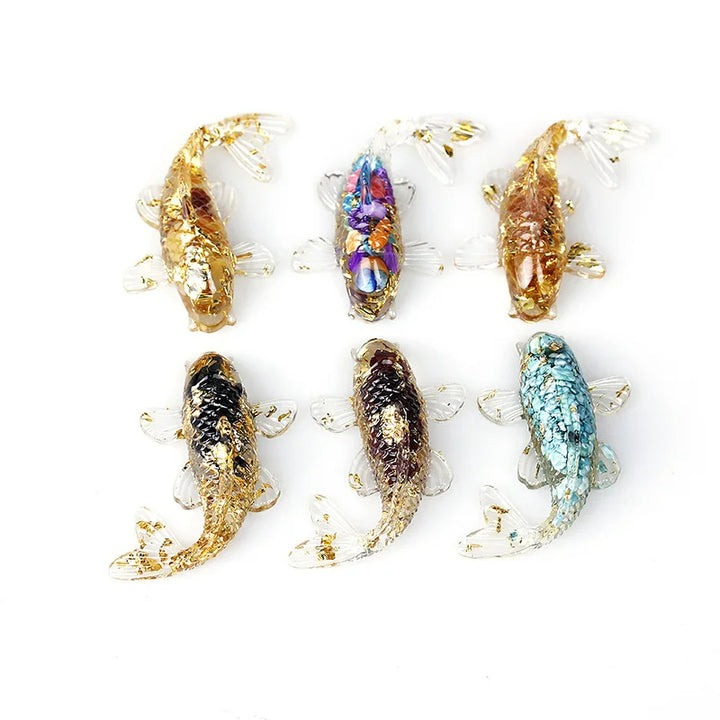 Figurine de poisson en cristal Olivenorma Ocean Harmony, décoration en pierre précieuse - image 2