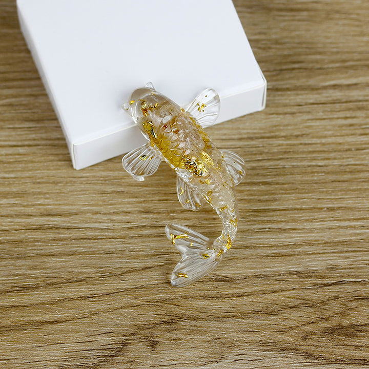 Figurine de poisson en cristal Olivenorma Ocean Harmony, décoration en pierre précieuse - Pierre fantôme - Avec carte - image 27