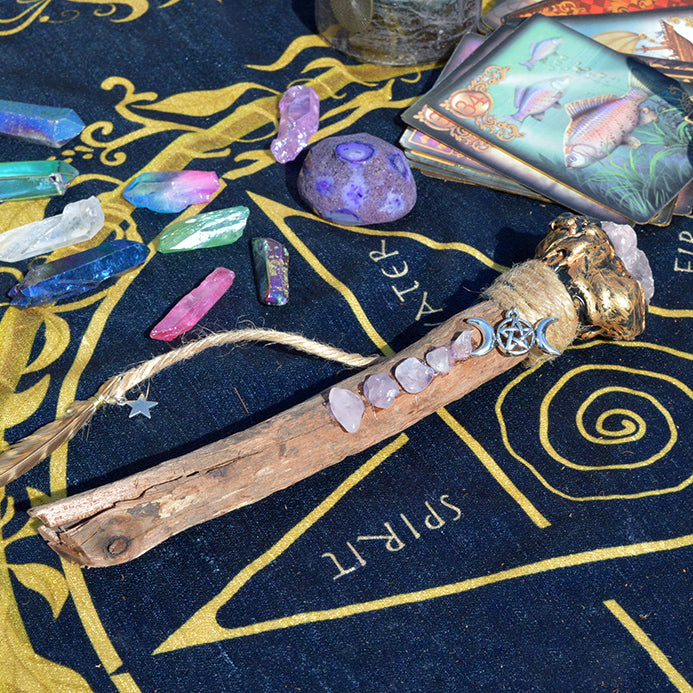 Branches étranges Olivenorma Accessoires de noeud celtique Baguettes de cristal de sorcière