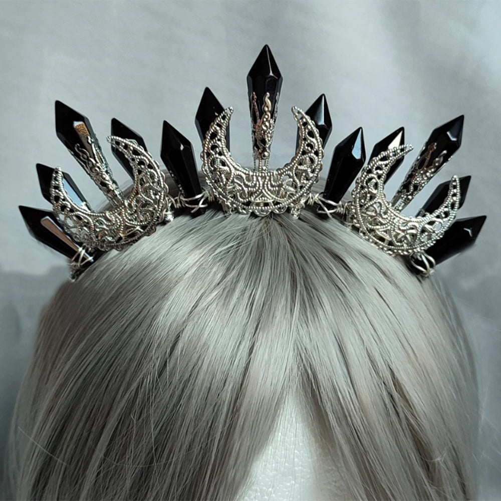 Couronne en cristal faite à la main en perles acryliques Olivenorma