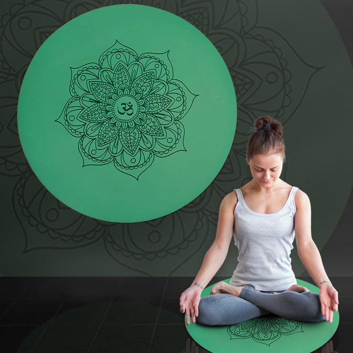 Olivenorma Tapis de Yoga Méditation Om Lotus Symbole 60 cm