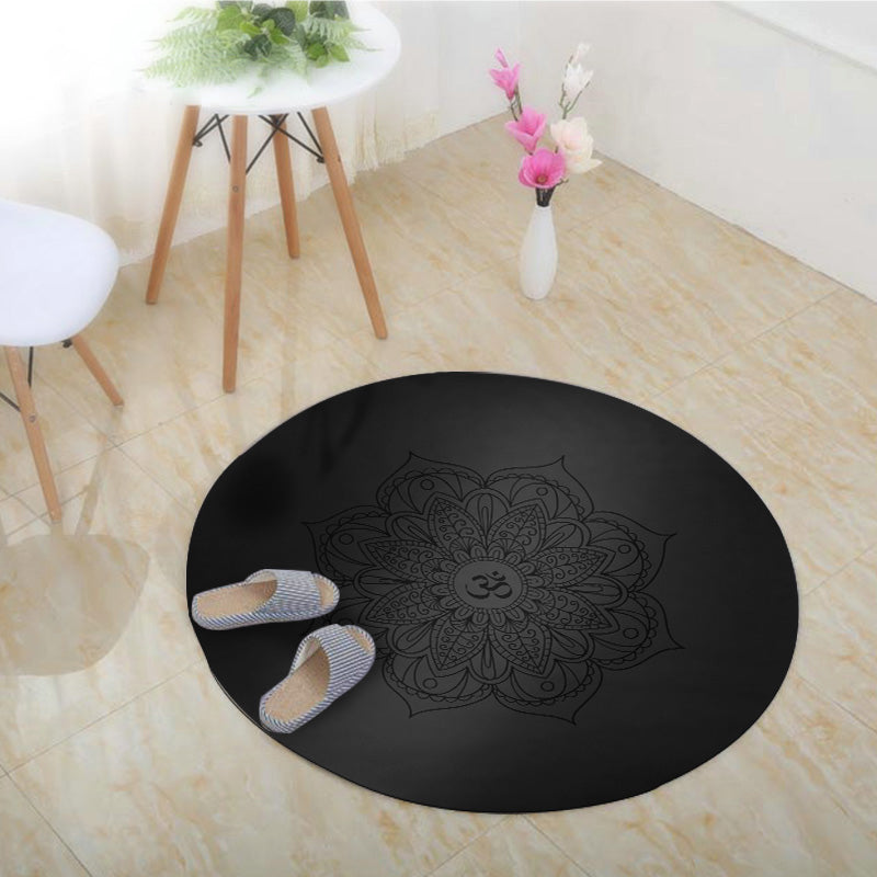 Olivenorma Tapis de Yoga Méditation Om Lotus Symbole 60 cm