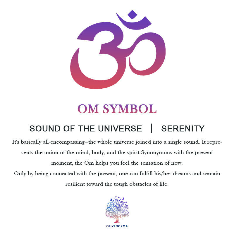 Olivenorma Tapis de Yoga Méditation Om Lotus Symbole 60 cm