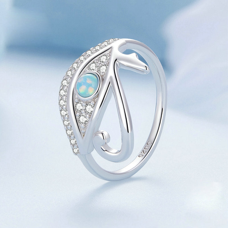 Bague Olivenorma en argent sterling S925 avec œil d'Horus