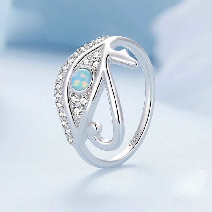 Bague Olivenorma en argent sterling S925 avec œil d'Horus