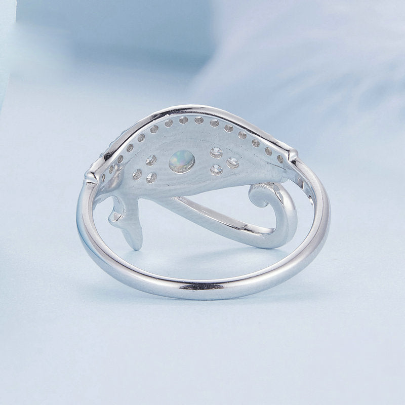 Bague Olivenorma en argent sterling S925 avec œil d'Horus