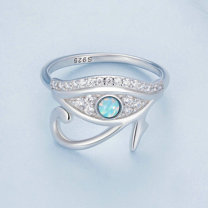 Bague Olivenorma en argent sterling S925 avec œil d'Horus
