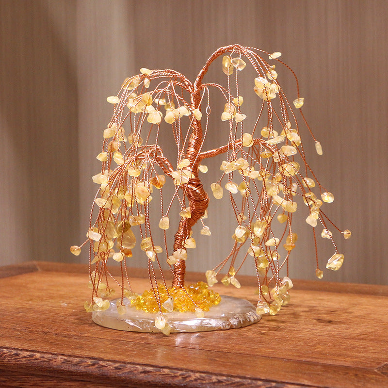 Arbre Feng Shui Olivenorma Citrine Gravel Saule pleureur