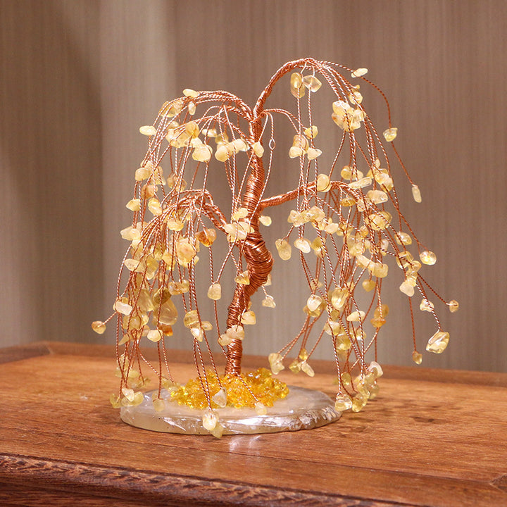 Arbre Feng Shui Olivenorma Citrine Gravel Saule pleureur