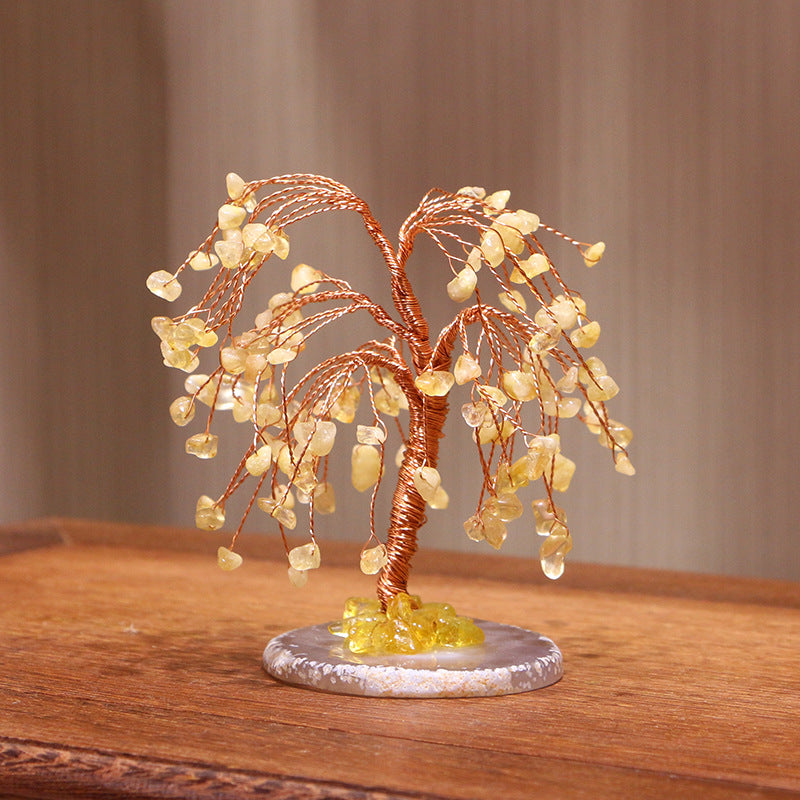 Arbre Feng Shui Olivenorma Citrine Gravel Saule pleureur