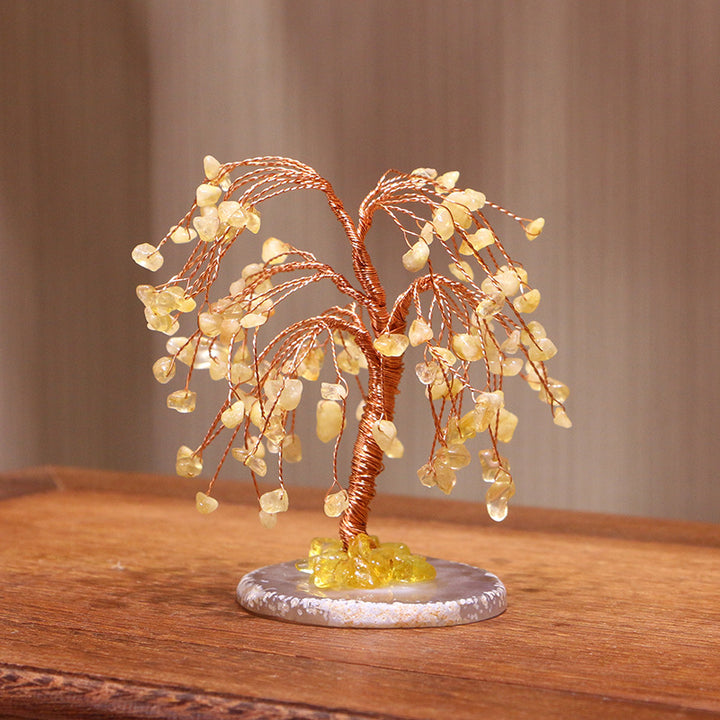 Arbre Feng Shui Olivenorma Citrine Gravel Saule pleureur