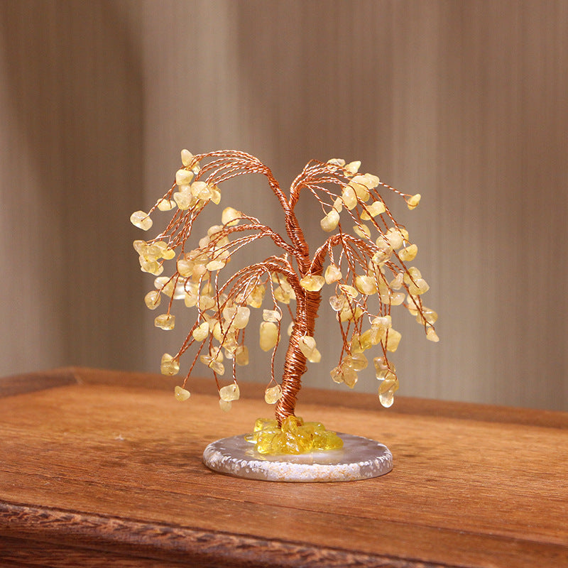 Arbre Feng Shui Olivenorma Citrine Gravel Saule pleureur