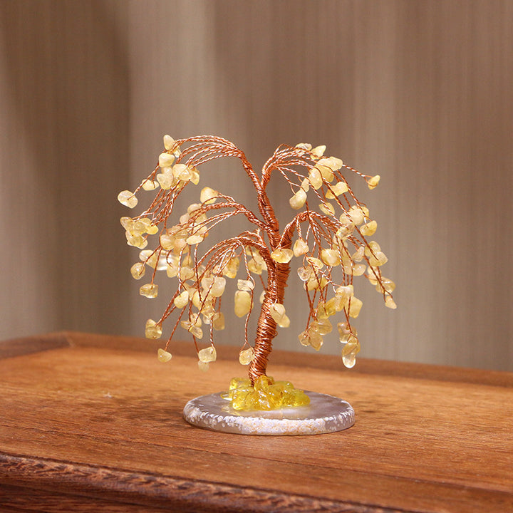 Arbre Feng Shui Olivenorma Citrine Gravel Saule pleureur