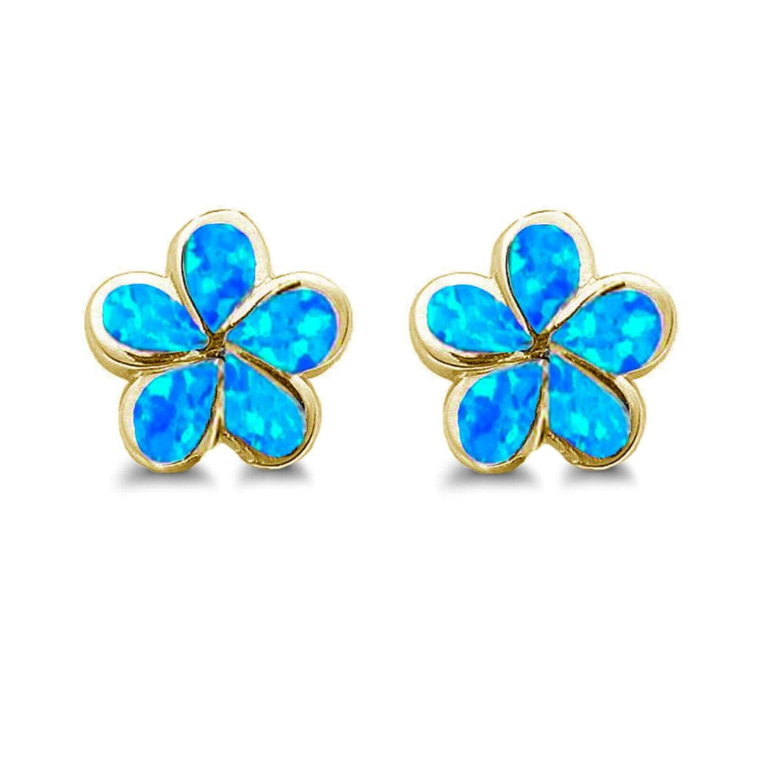 Boucles d'oreilles Plumeria Opale Olivenorma