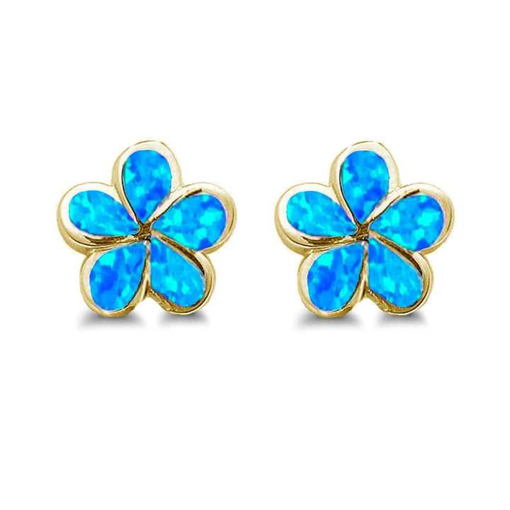 Boucles d'oreilles Plumeria Opale Olivenorma