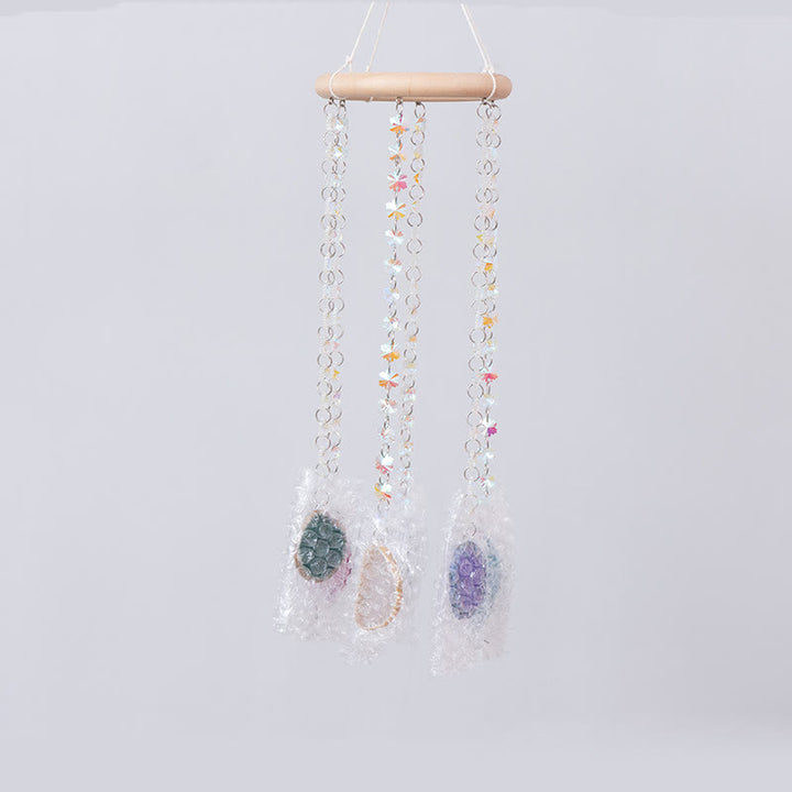 Olivenorma AB-Carillon éolien attrape-soleil en cristal d'agate coloré à suspendre
