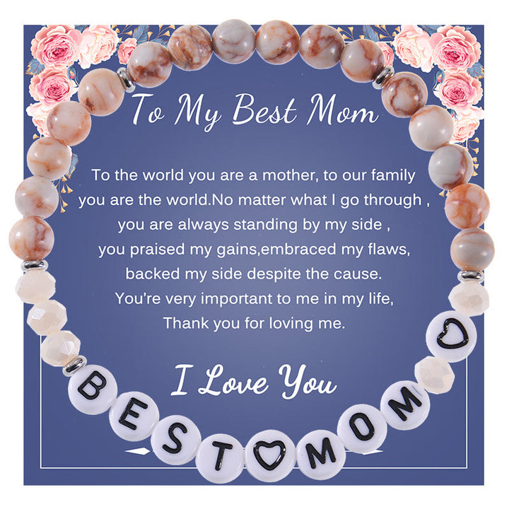 Bracelet en pierres naturelles Olivenorma Cadeaux pour la meilleure maman