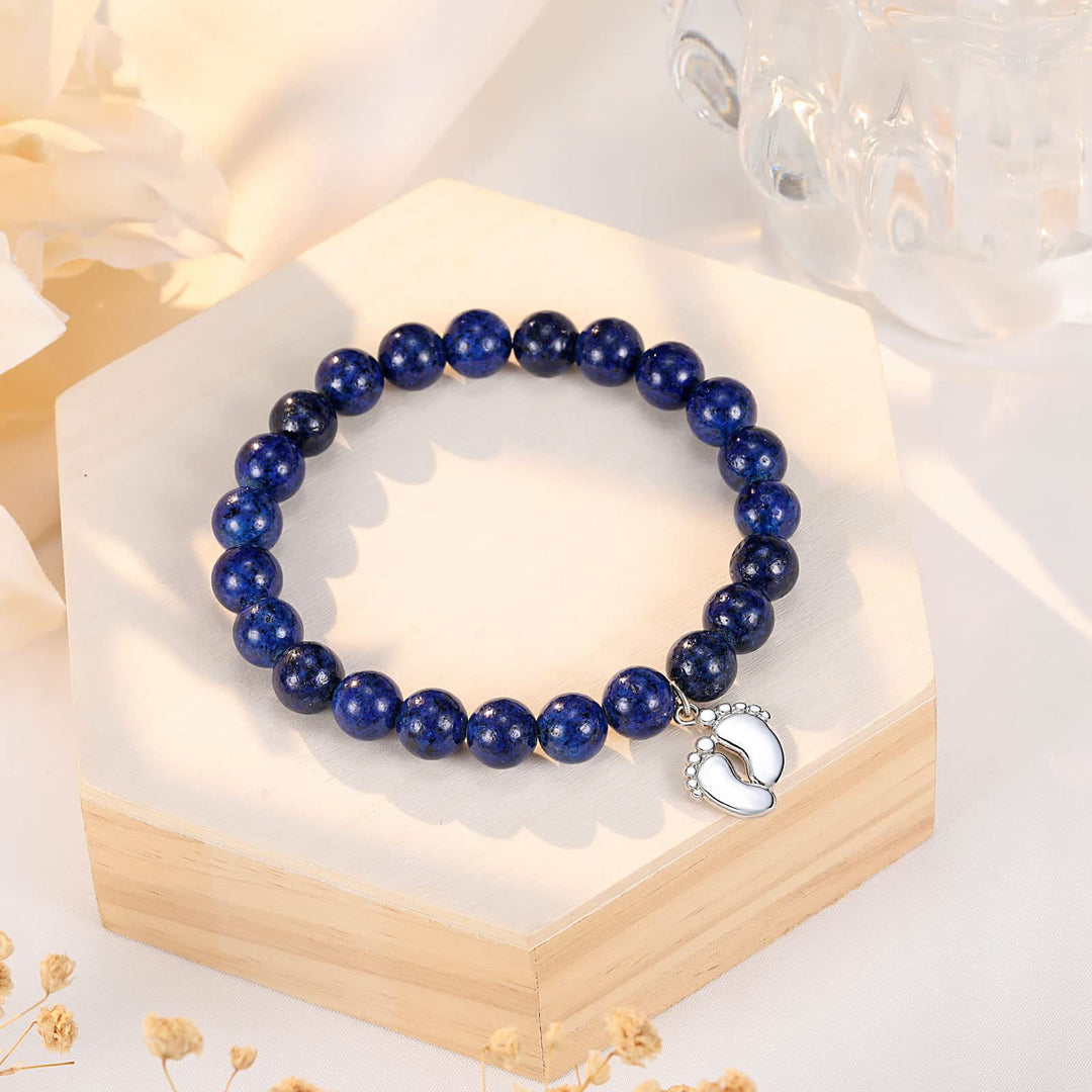 Bracelet en perles de pierre naturelle Olivenorma pour les nouvelles mamans