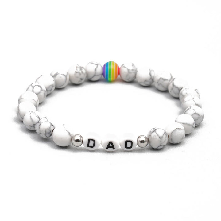 Bracelet de perles en pierre naturelle Chakra Olivenorma « DAD »