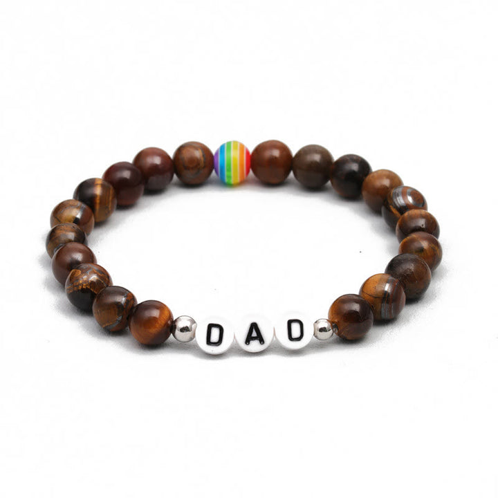 Bracelet de perles en pierre naturelle Chakra Olivenorma « DAD »