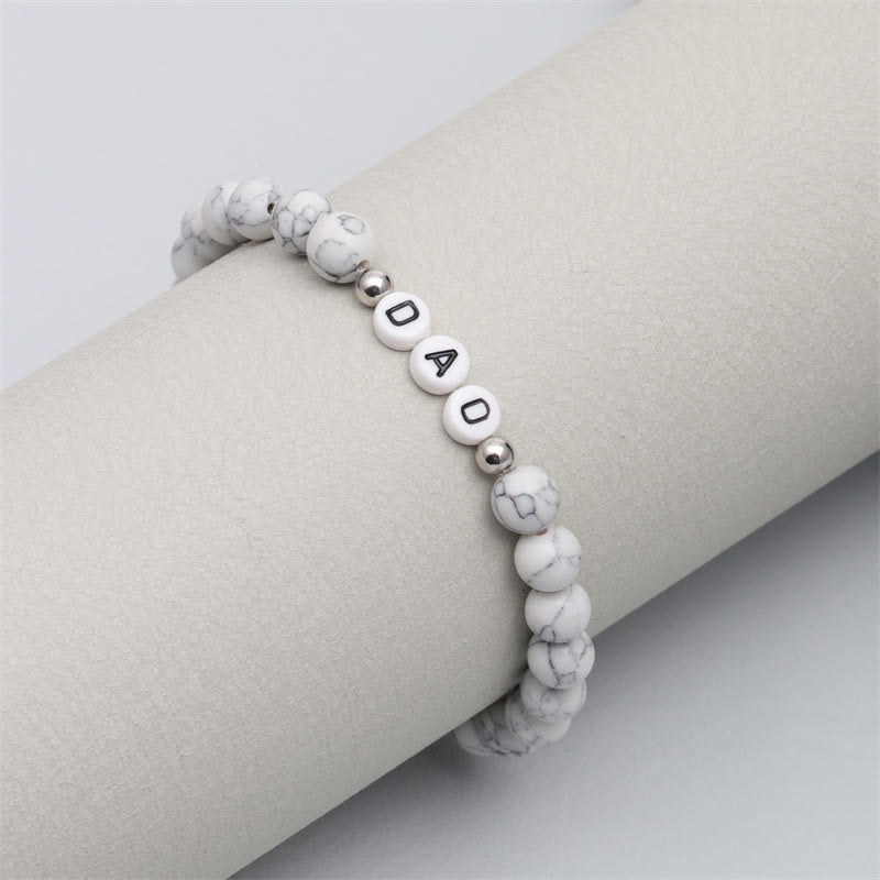 Bracelet de perles en pierre naturelle Chakra Olivenorma « DAD »