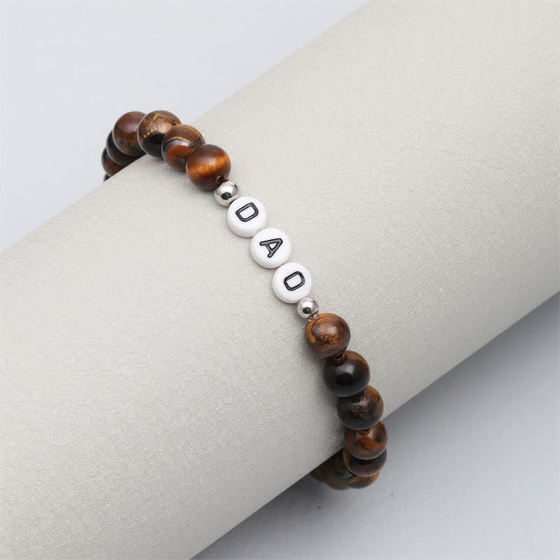 Bracelet de perles en pierre naturelle Chakra Olivenorma « DAD »
