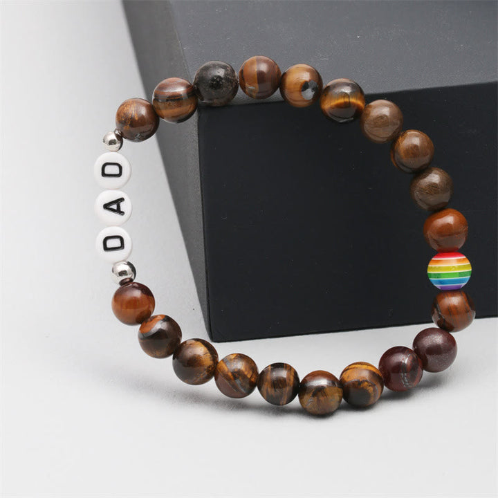 Bracelet de perles en pierre naturelle Chakra Olivenorma « DAD »
