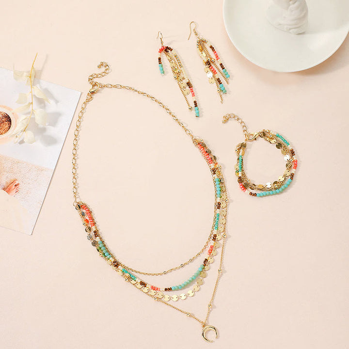 Ensemble de bijoux Olivenorma en quartz citron amazonite