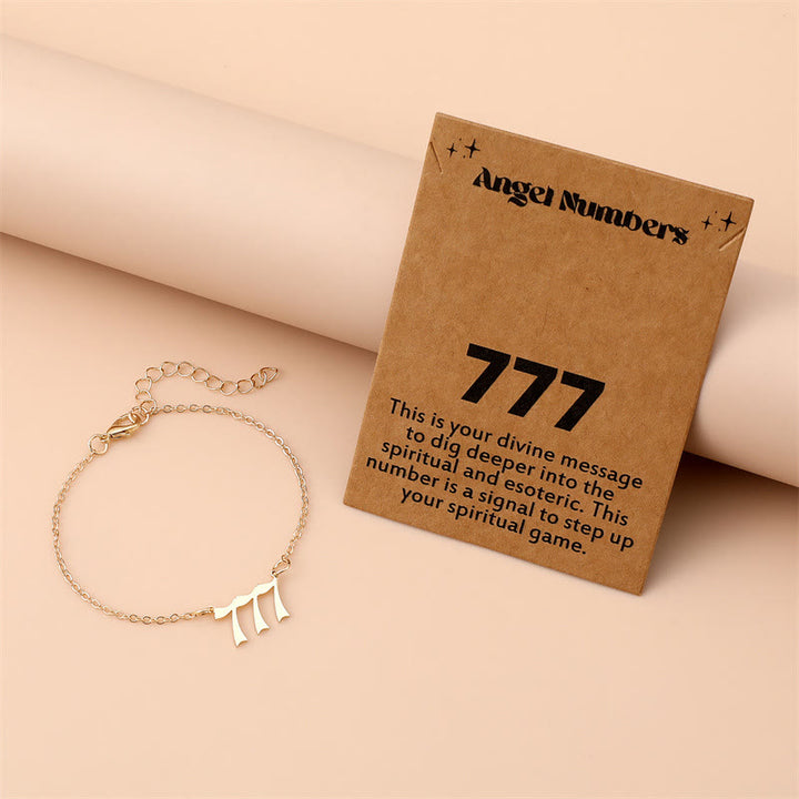 Bracelet en acier inoxydable avec chiffres angéliques Olivenorma