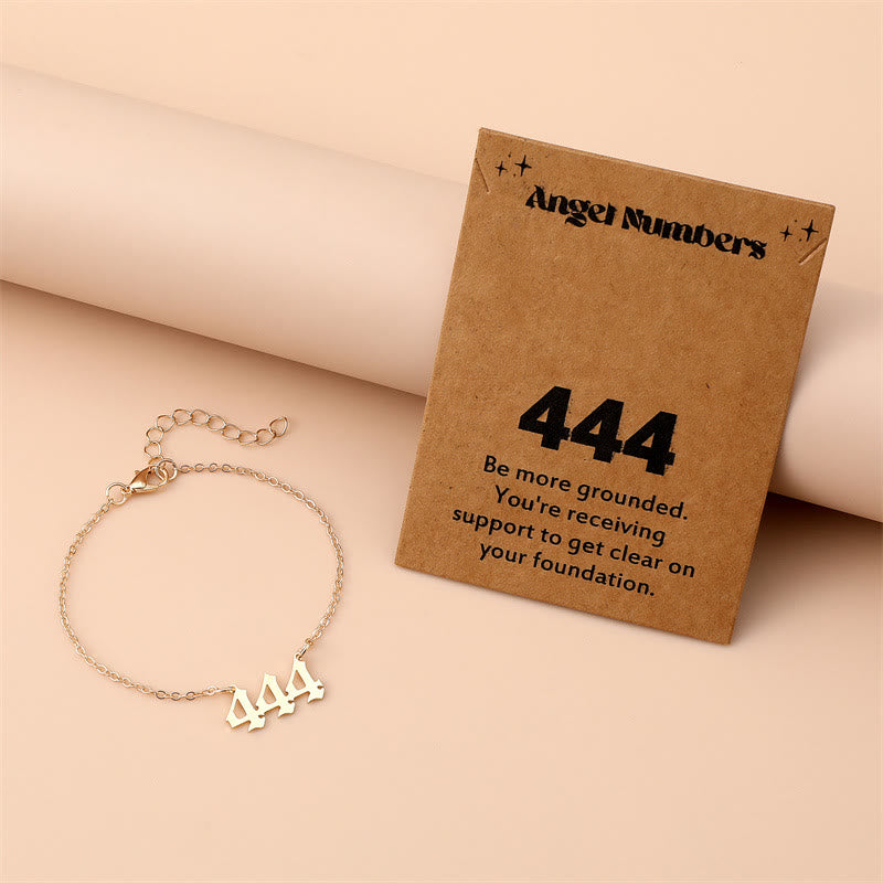 Bracelet en acier inoxydable avec chiffres angéliques Olivenorma