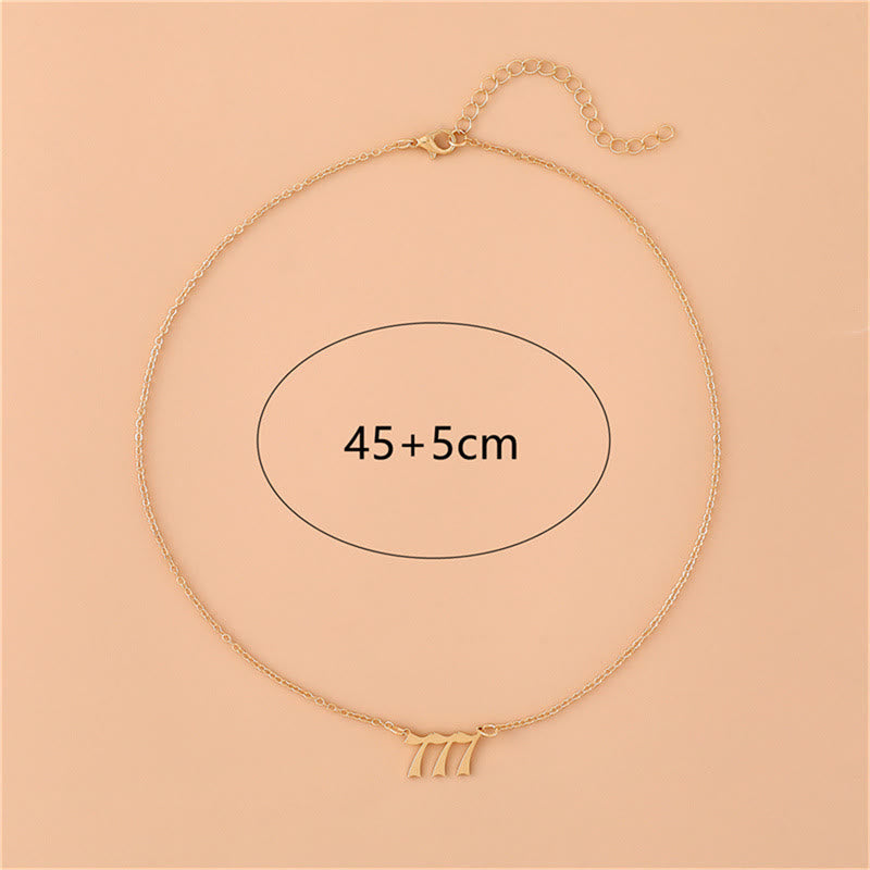 Collier en acier inoxydable avec numéro d'ange Olivenorma