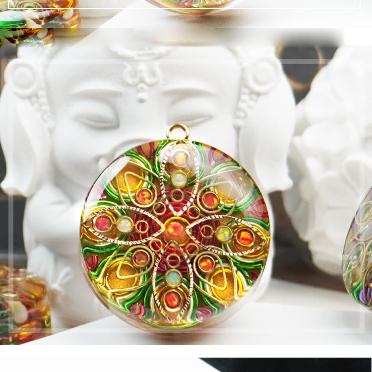 Collier d'orgone en pierre spirituelle en cristal Olivenorma Super Seven