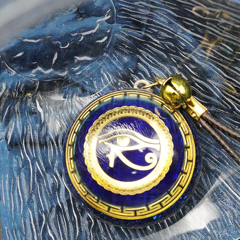 Collier Orgone Oeil d'Horus en Lapis Lazuli Olivenorma