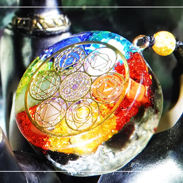 Collier d'orgone de guérison énergétique des chakras Olivenorma