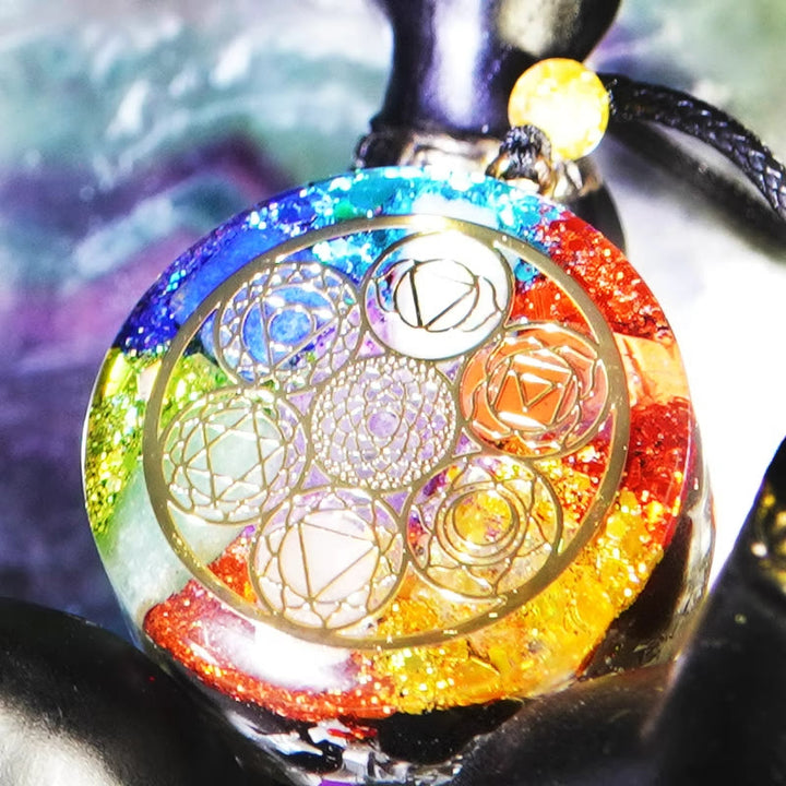 Collier d'orgone de guérison énergétique des chakras Olivenorma