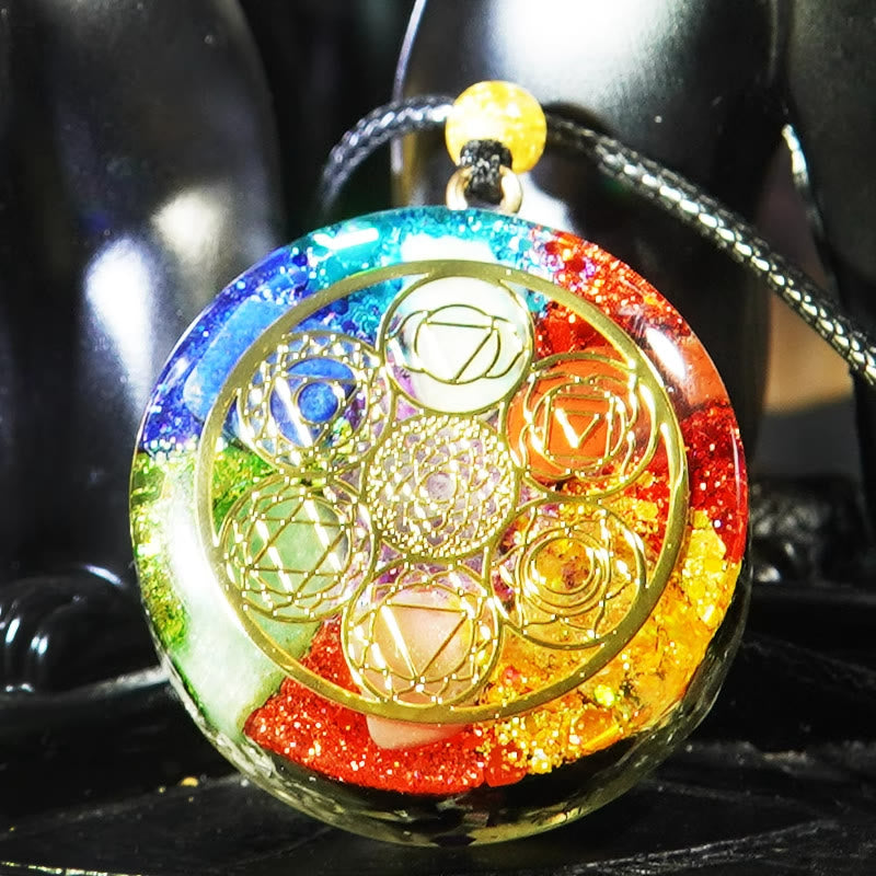 Collier d'orgone de guérison énergétique des chakras Olivenorma