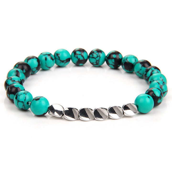 Bracelet de perles en alliage de cristal naturel Olivenorma