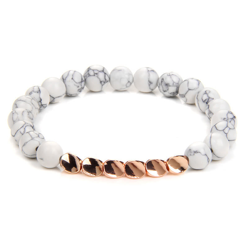 Bracelet de perles en alliage de cristal naturel Olivenorma