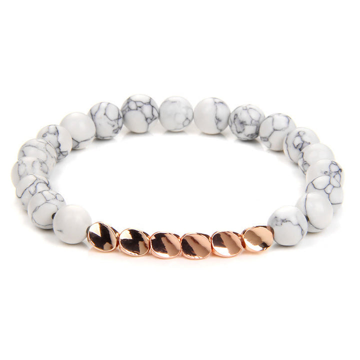 Bracelet de perles en alliage de cristal naturel Olivenorma