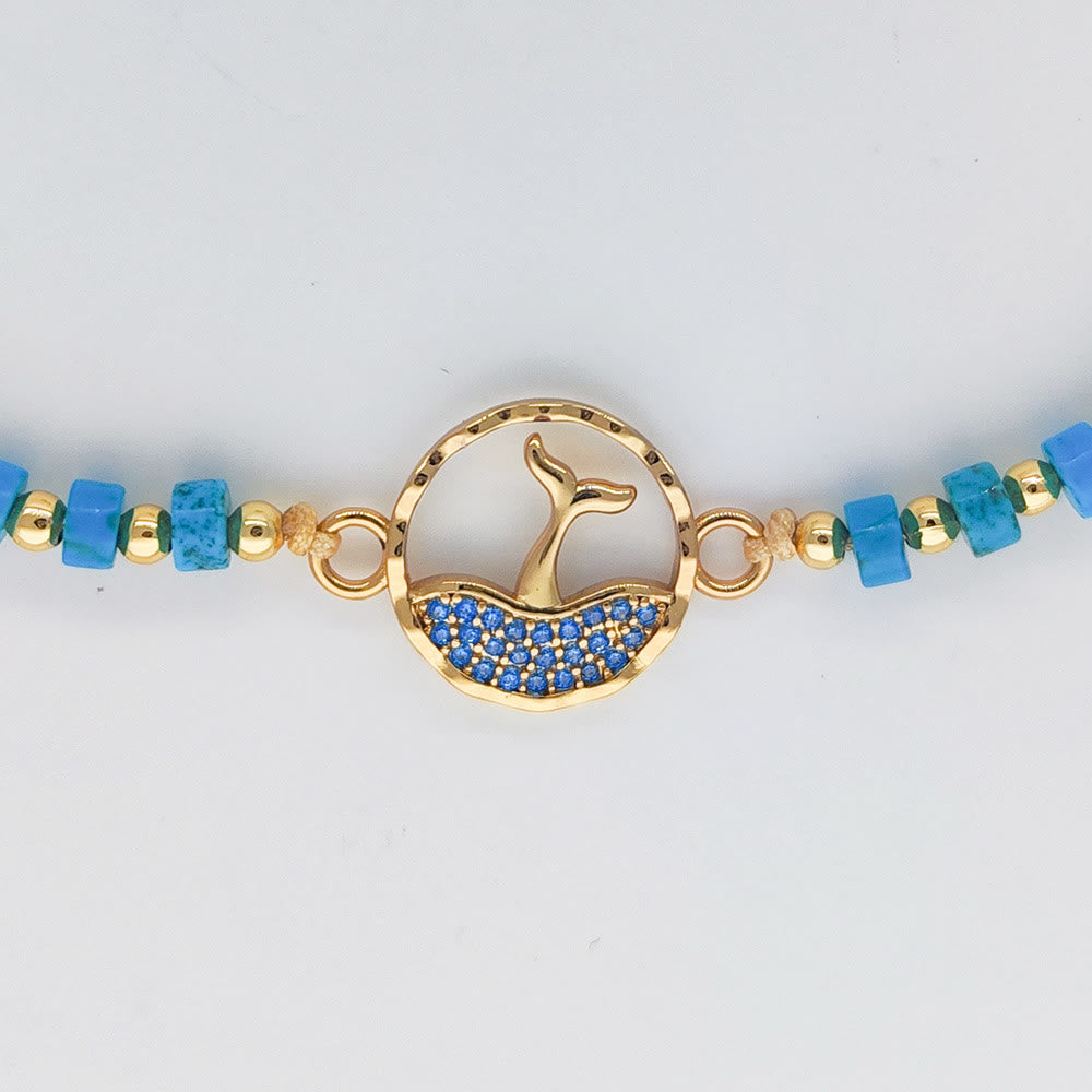 Bracelet Dauphin Saphir Turquoise Olivenorma